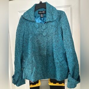 Teal Textured Jacket